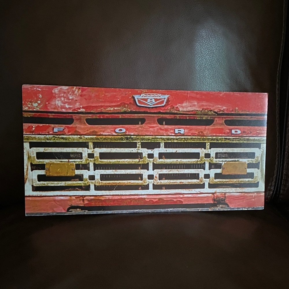 Vintage Ford 8 Truck picture Art,by J.Renner. Signed